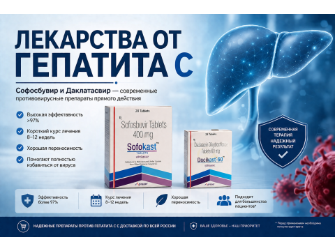 Лекарства от гепатита C — Софосбувир и Даклатасвир