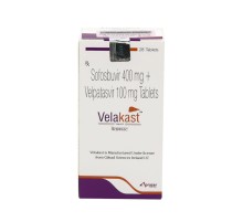 Velakast Sofosbuvir 400 mg  Velpatasvir 100 mg Tablets ( Софосбувир и Велпатасвир )